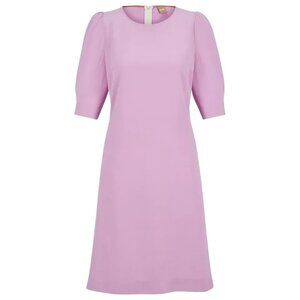 Boss by Hugo Boss Dawena Puff Sleeve Pink Dress, Size 4